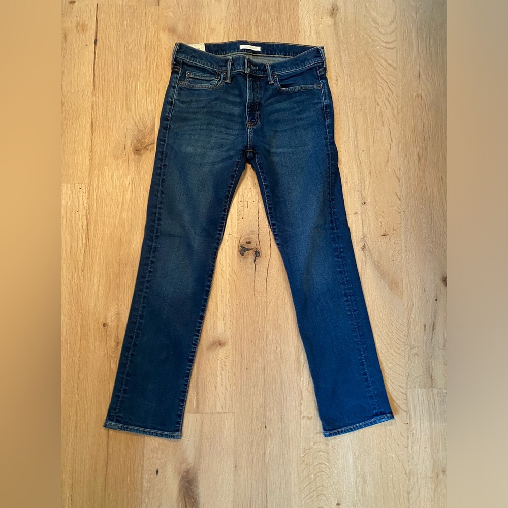 Abercrombie men’s jeans slim straight stretch fit 30x31